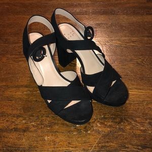 a new day Black Heeled Sandals